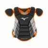 Mizuno Samurai Adult Catchers Chest Protector - 15" - Black / Orange