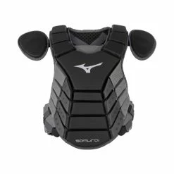 Mizuno Samurai Adult Catchers Chest Protector - 16" - Black / Grey