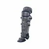 Mizuno Samurai Adult Catchers Leg Guards - 15.5" - Grey / Navy