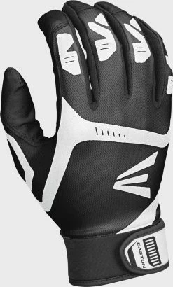 Easton Gametime Batting Gloves - Youth -Deals Baseball Bats Store GAMETIME BK BK A121019 back 4C trans