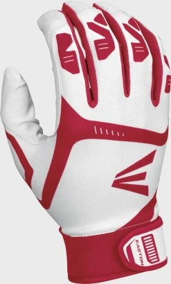 Easton Gametime Batting Gloves - Adult -Deals Baseball Bats Store GAMETIME WH RD A121024 back 4C trans