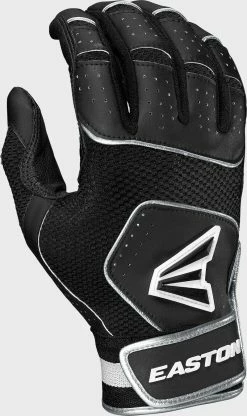 Easton Walk-Off NX Batting Gloves - Adult -Deals Baseball Bats Store WALK OFF NX BK BK A121254 back